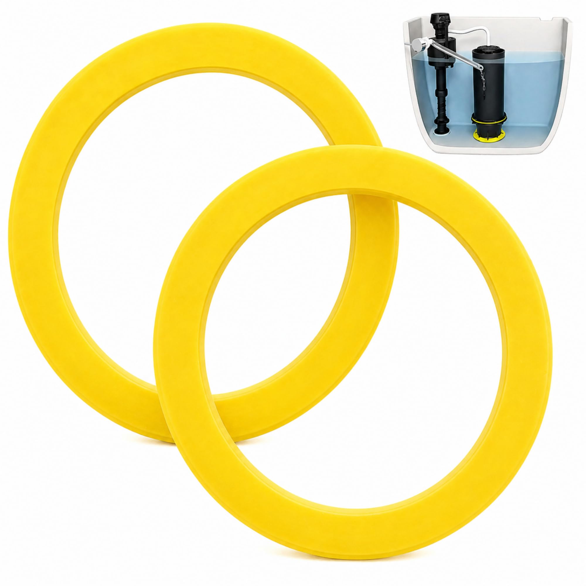 Amazon.com: 2 Pack Canister Flush Valve Seal for Kohler Toilets